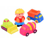 Gumové hračky do vane – stavebné stroje